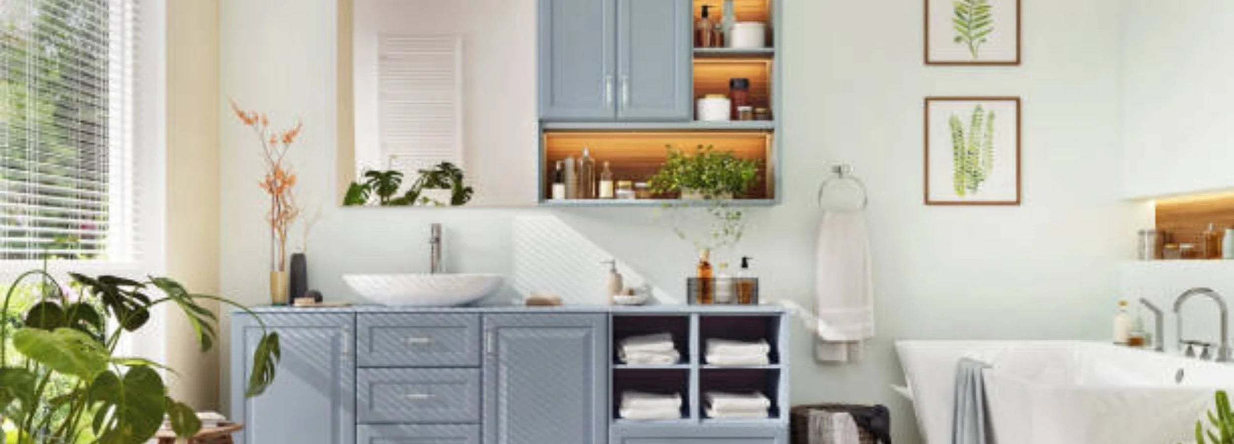 BATHROOM ACCESSORIES & STORAGE