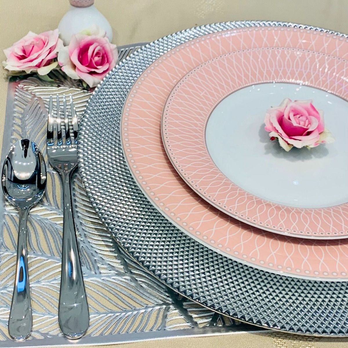 Carnation Charger Plate