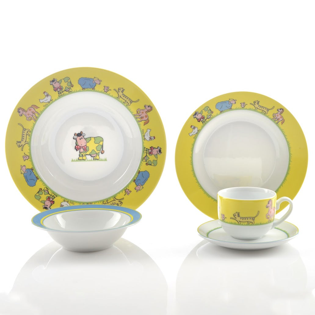 Farm Kids Plate Set