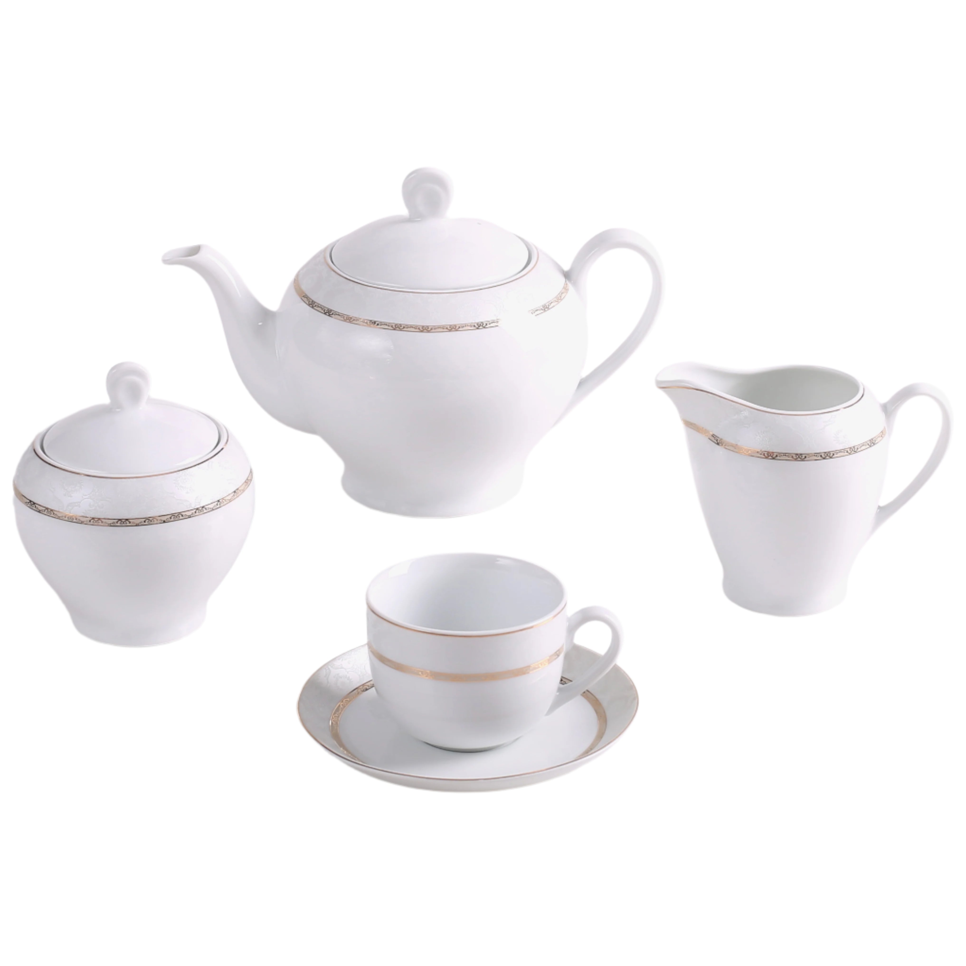 Gift Gold Italia F 6 Person Tea Set