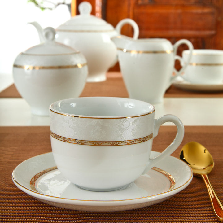 Gift Gold Italia F 6 Person Tea Set