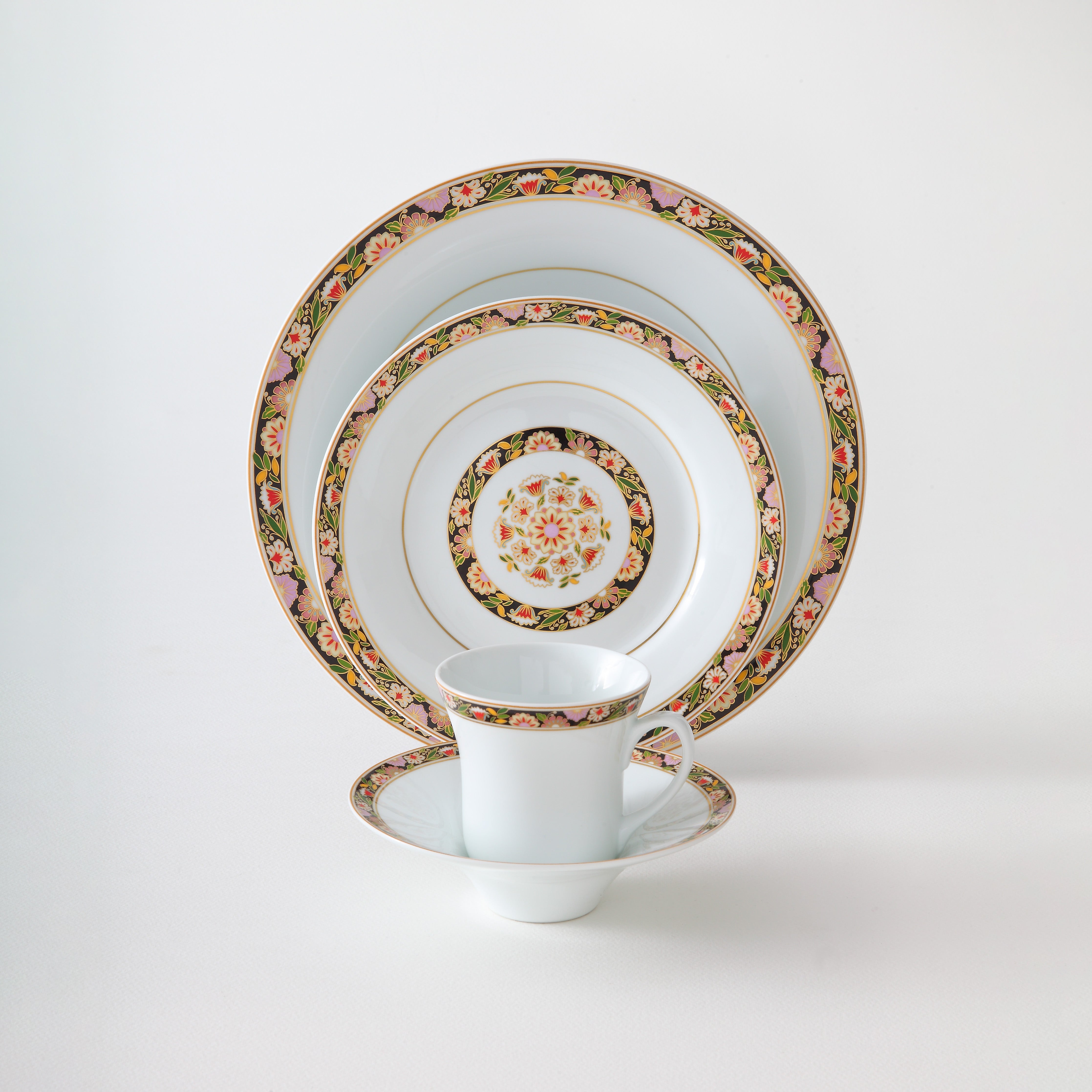Golden Garden Shahrzad 6 Person Tea Set