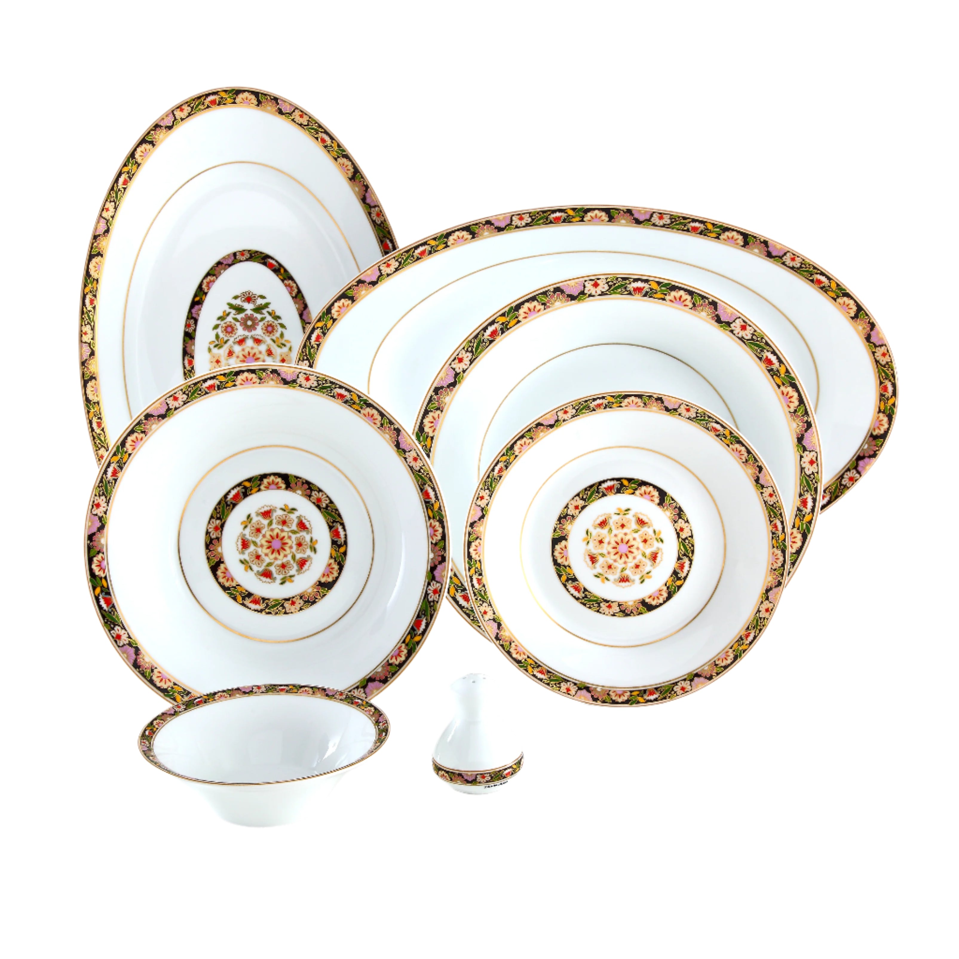 Golden Garden Shahrzad 6 Person Dinner Set