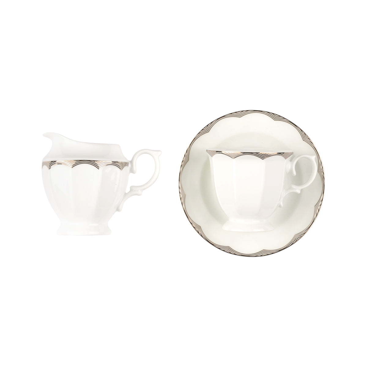 Isatis Platinum Neo Classic 6 Person Tea Set