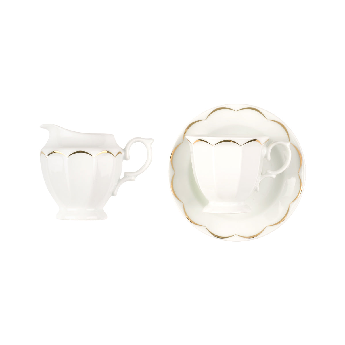 Narciss Gold 6 Person Tea Set