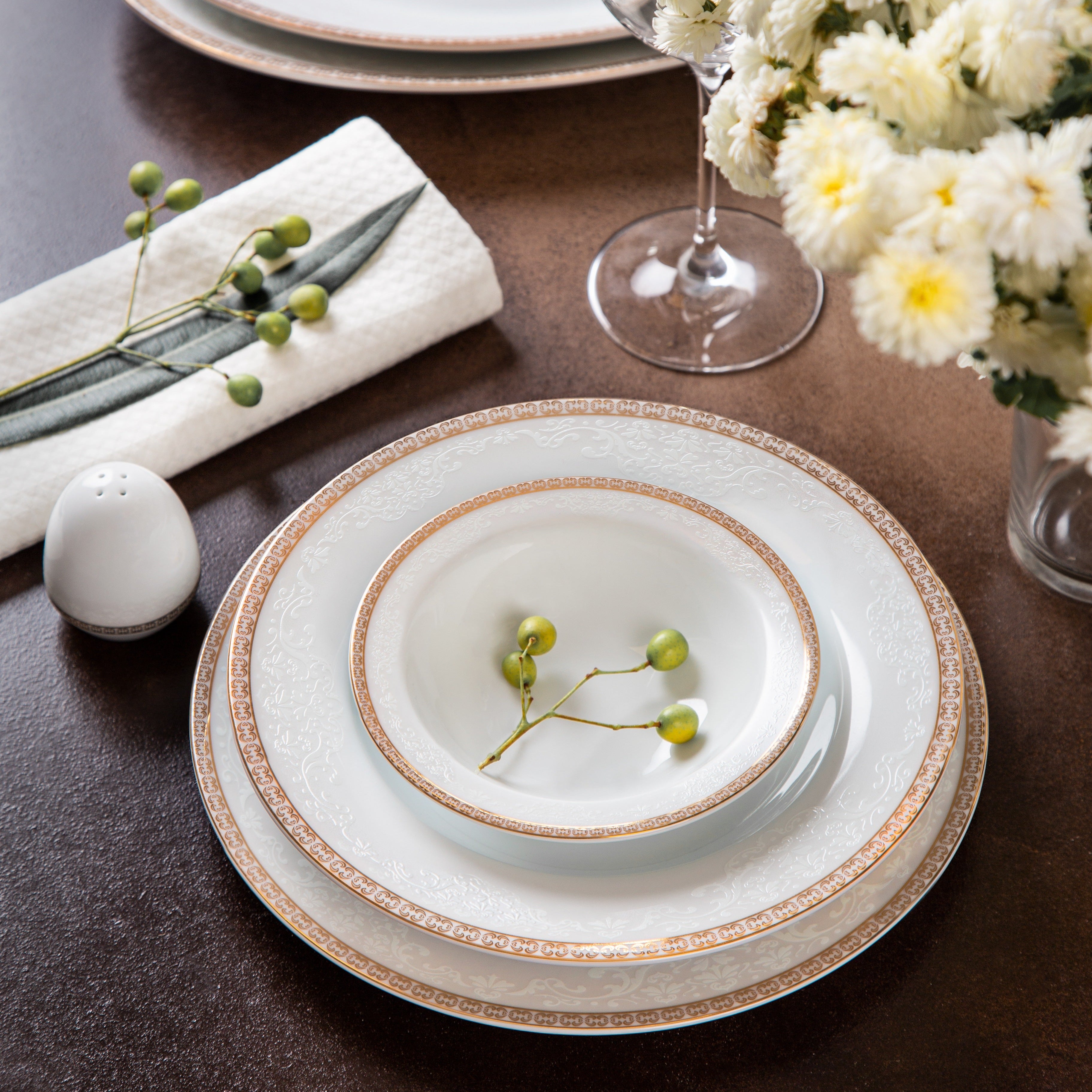Riva Gold Italia F 6 Person Dinner Set