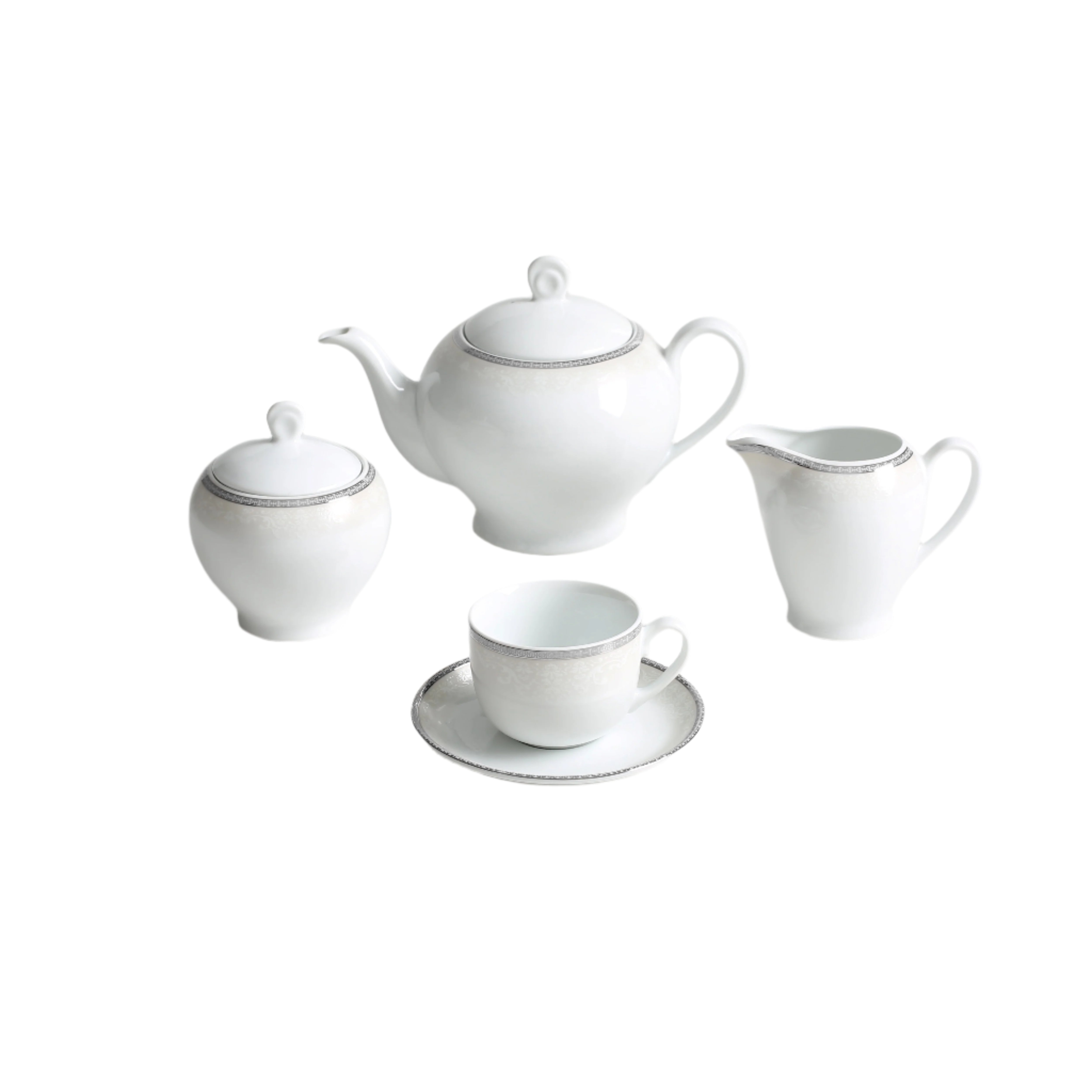 Riva Platinum Italia F 6 Person Tea Set