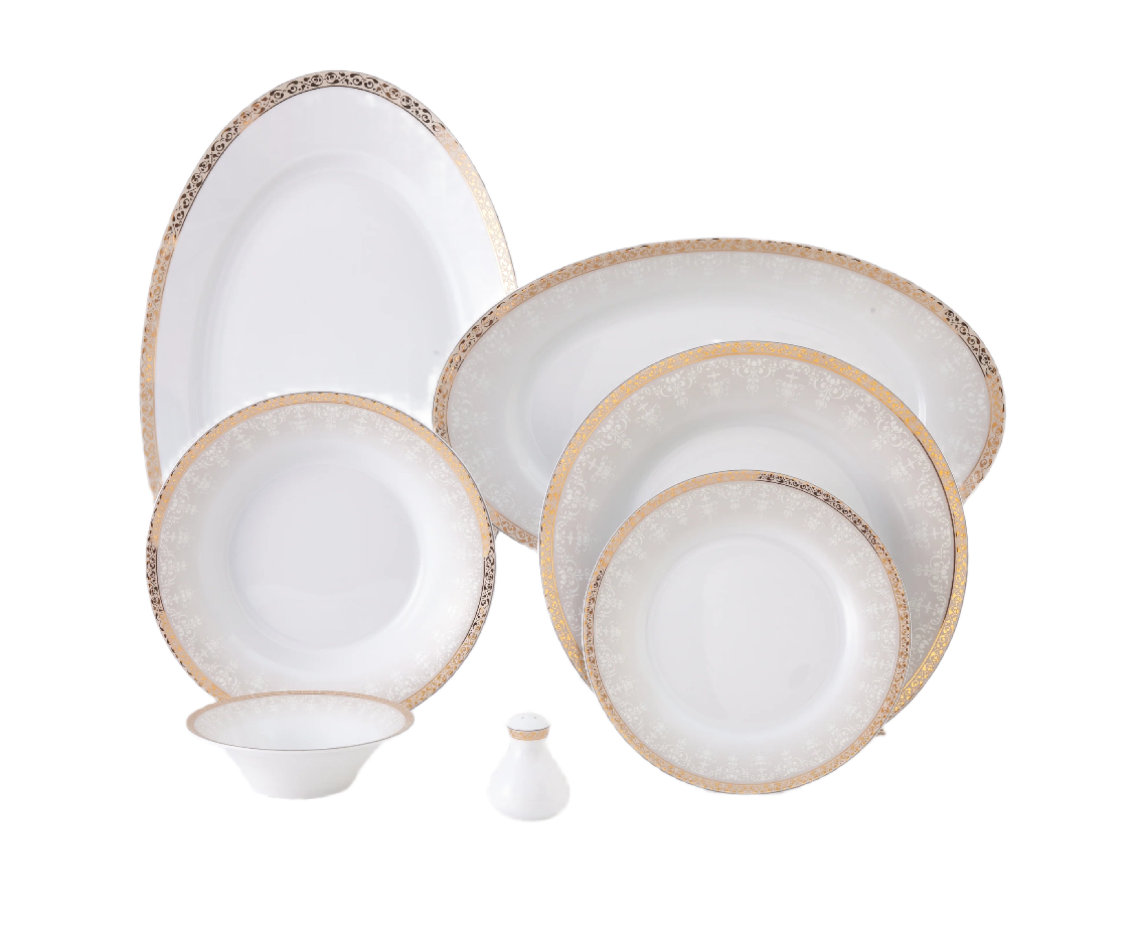 Romina Gold Shahrzad 6 Person Dinner Set