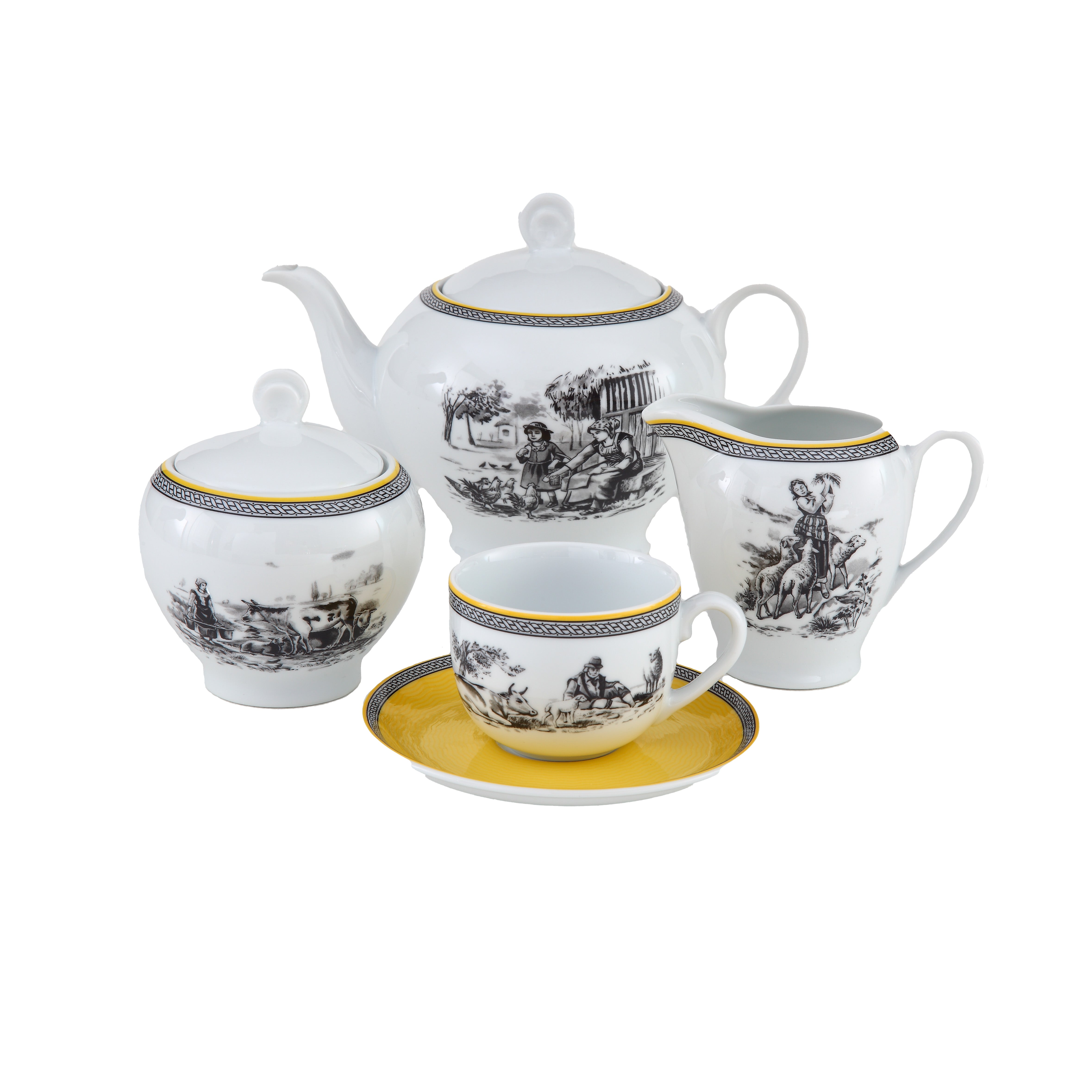 Village Italia F 6 Person Tea Set