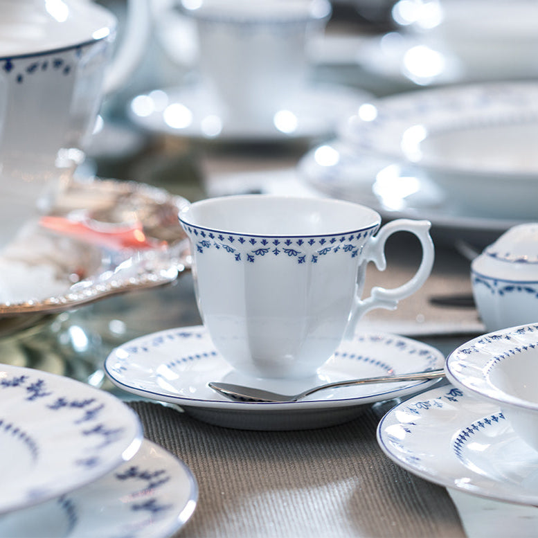 Franciss Dark Blue Neo Classic 6 Person Tea Set