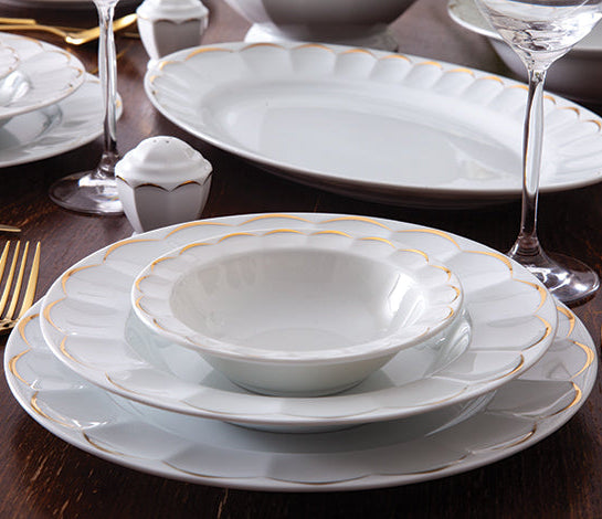 Narciss Gold Neo Classic 6 Person Dinner Set