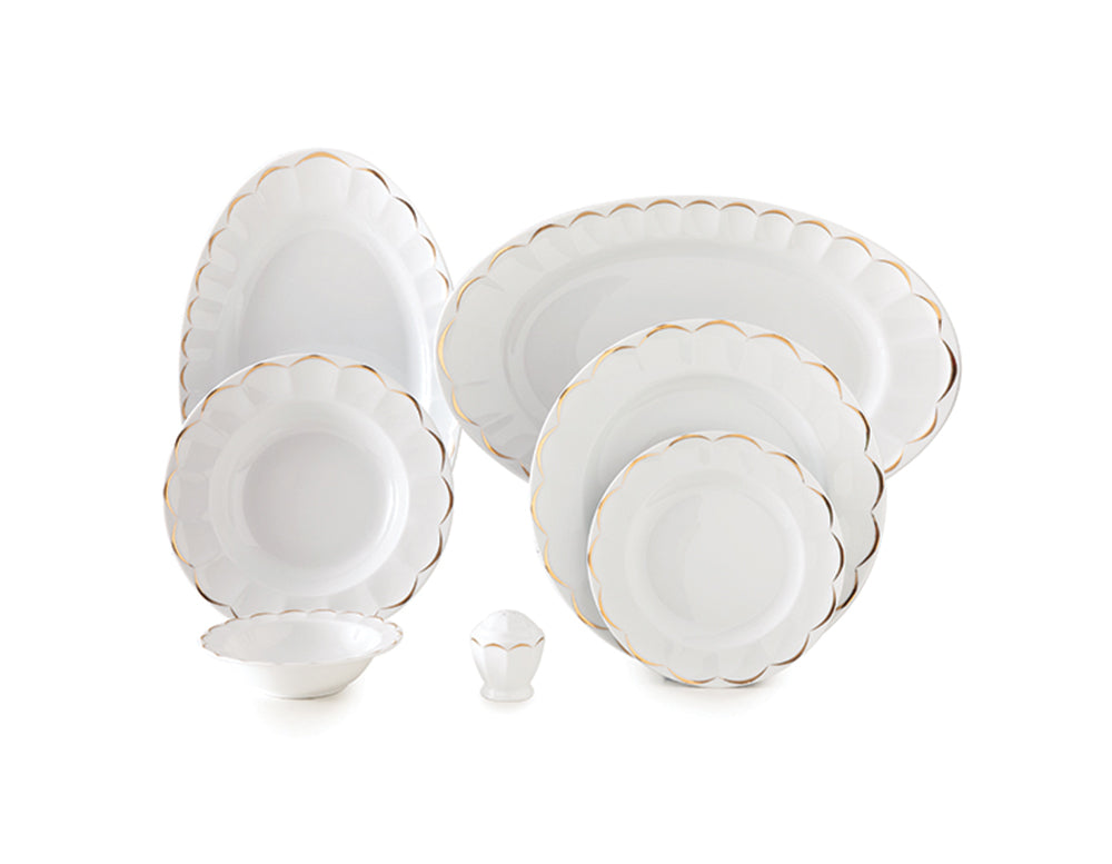 Narciss Gold Neo Classic 6 Person Dinner Set