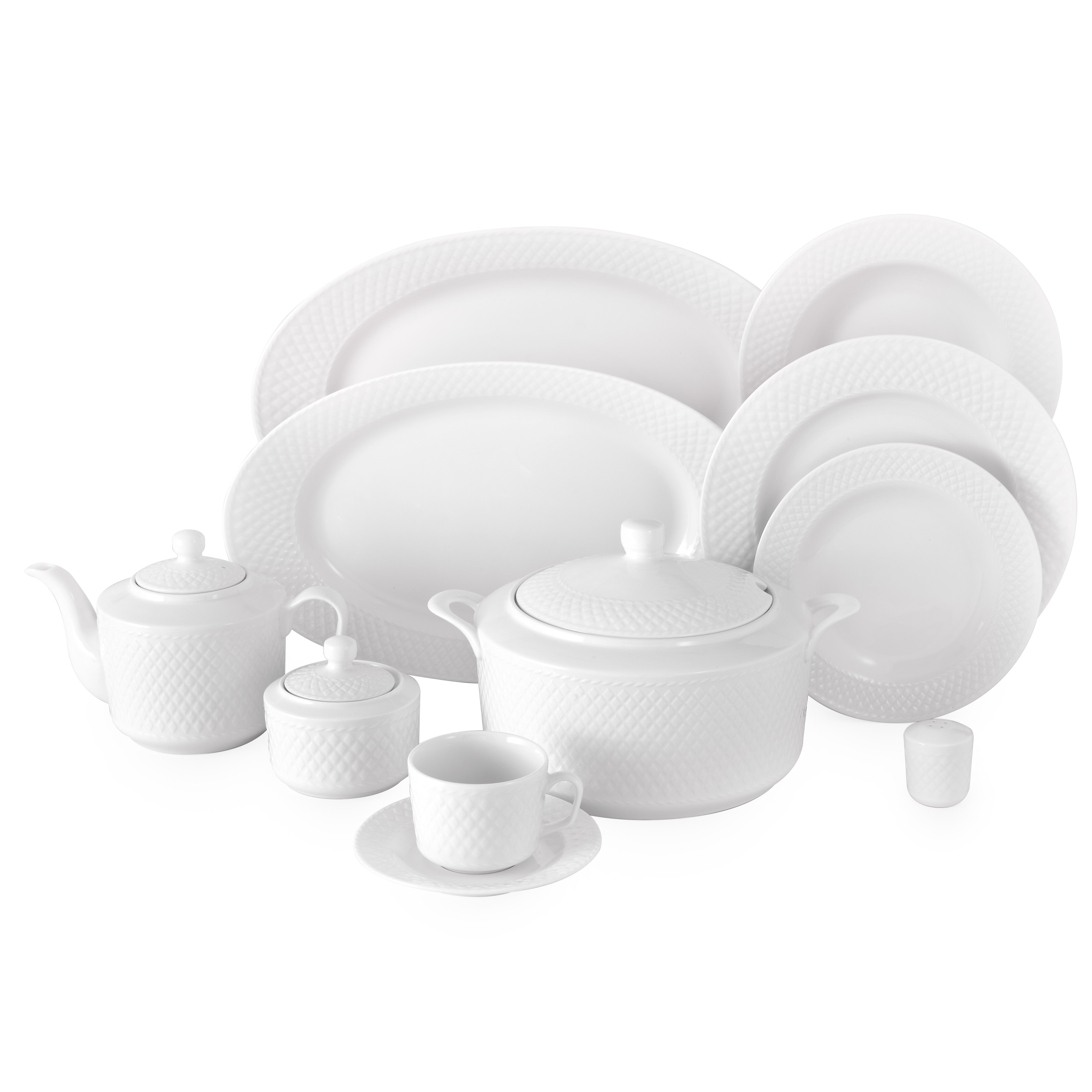 White Radiance 12 Person Full Set