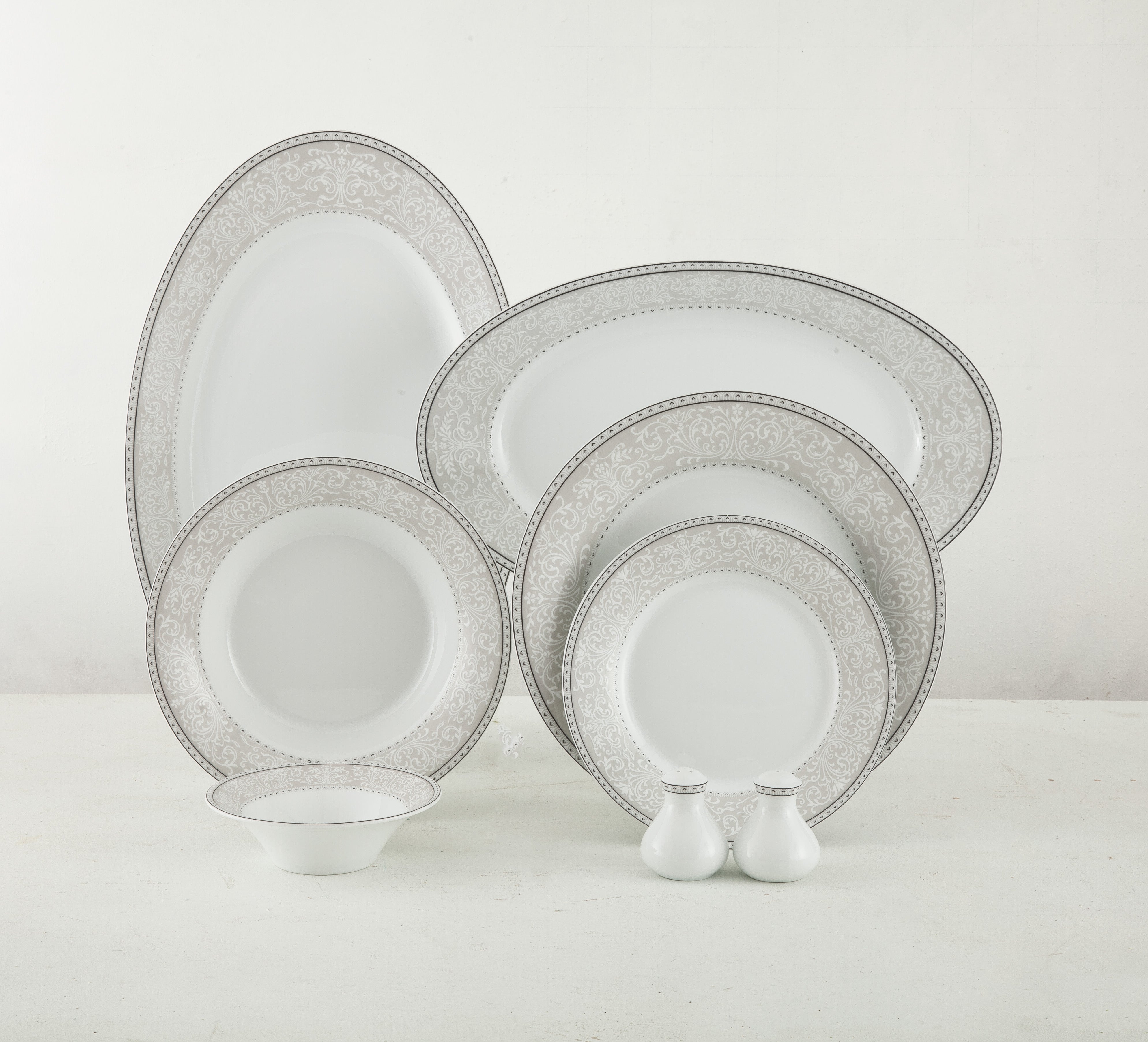 Verona Grey Shahrzad 6 Person Dinner Set