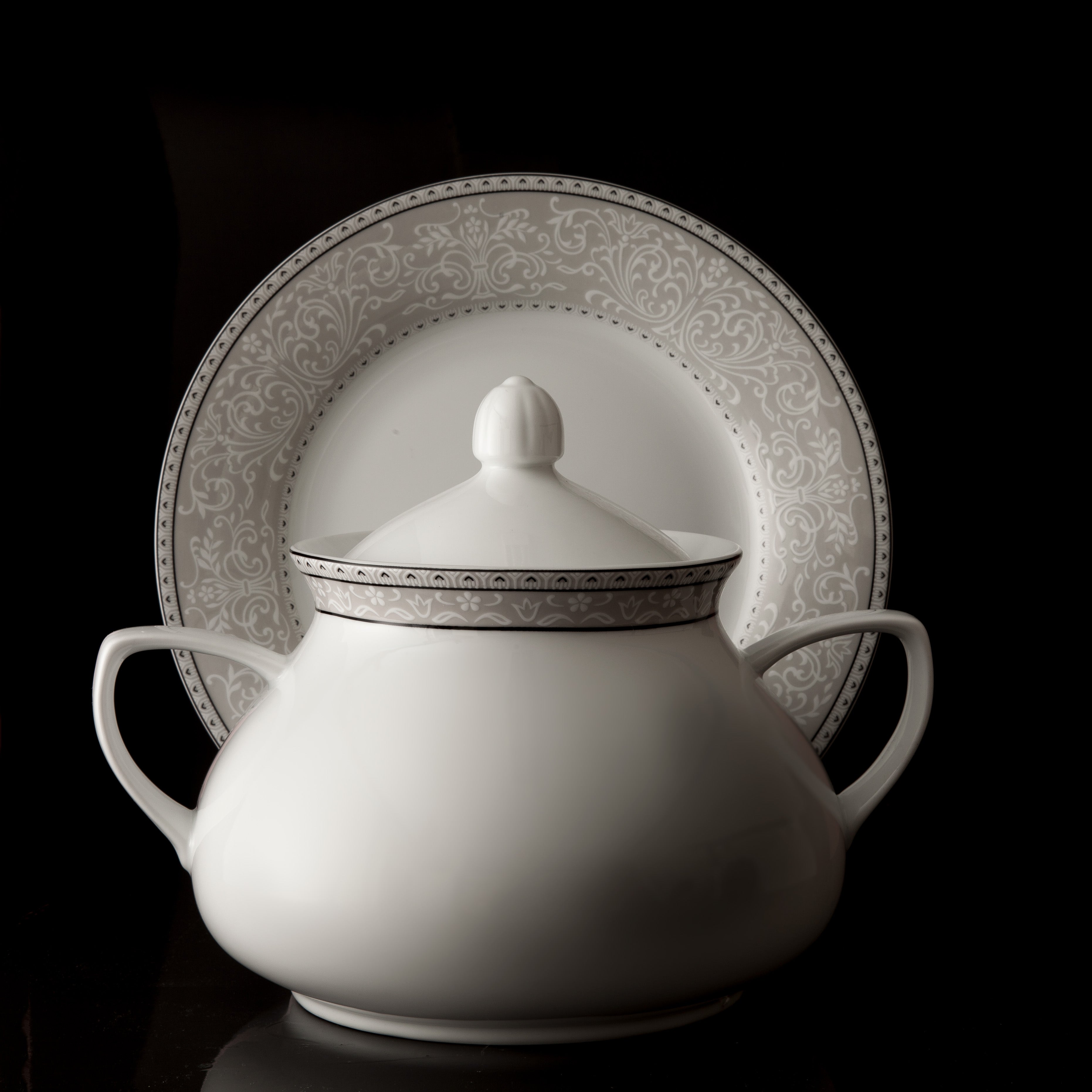 Verona Grey Shahrzad 6 Person Dinner Set