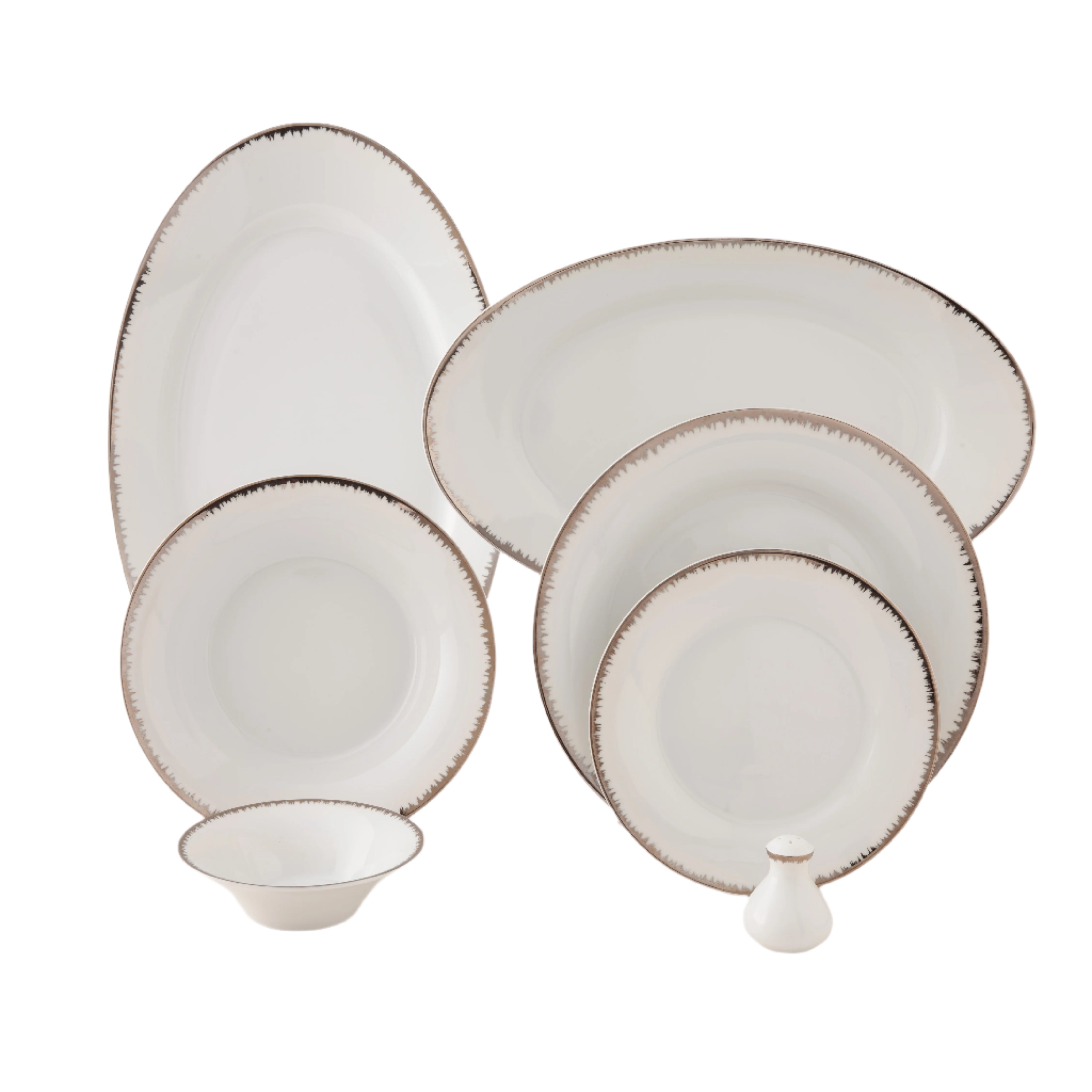 Royal Platinum Shahrzad 6 Person Dinner Set