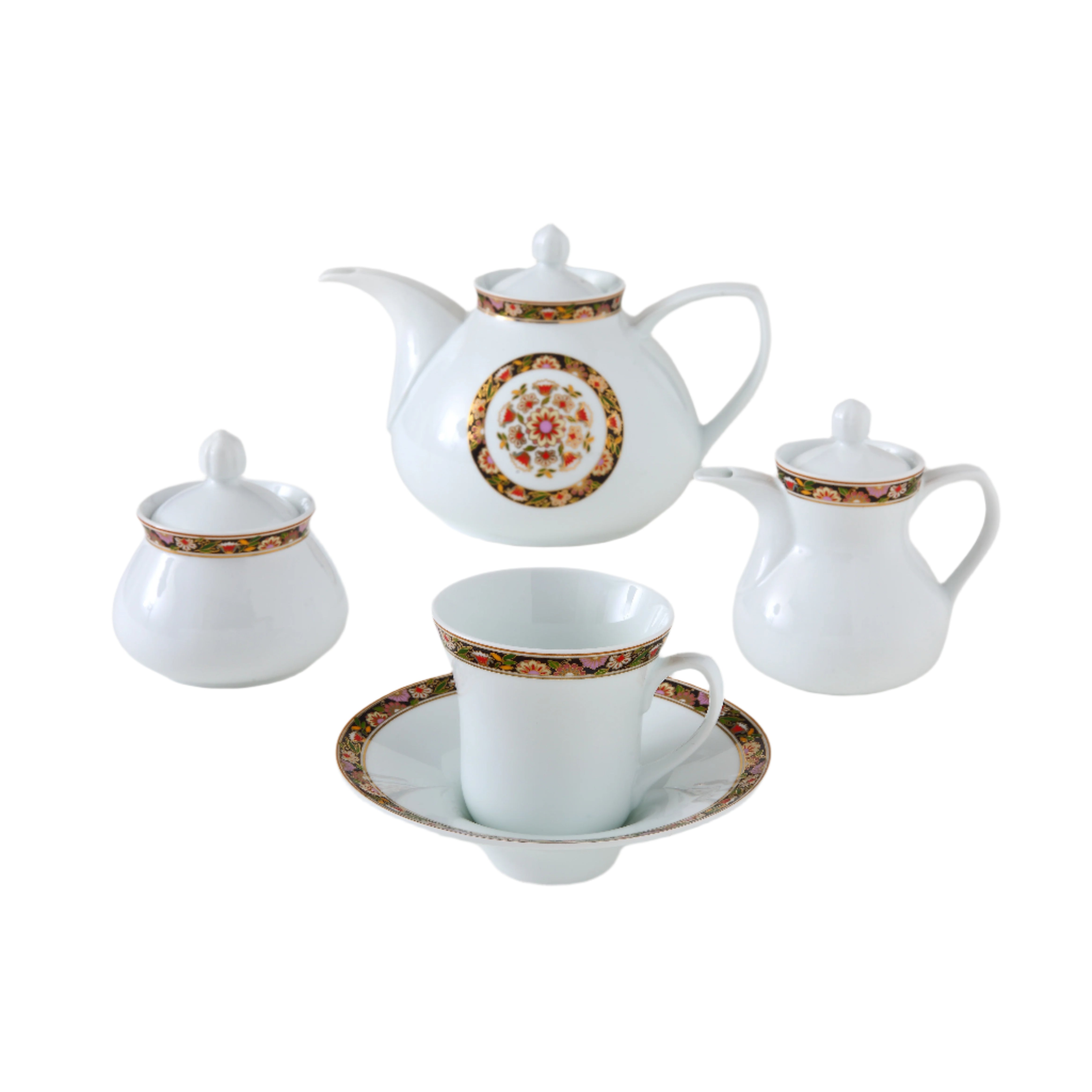 Golden Garden Shahrzad 6 Person Tea Set