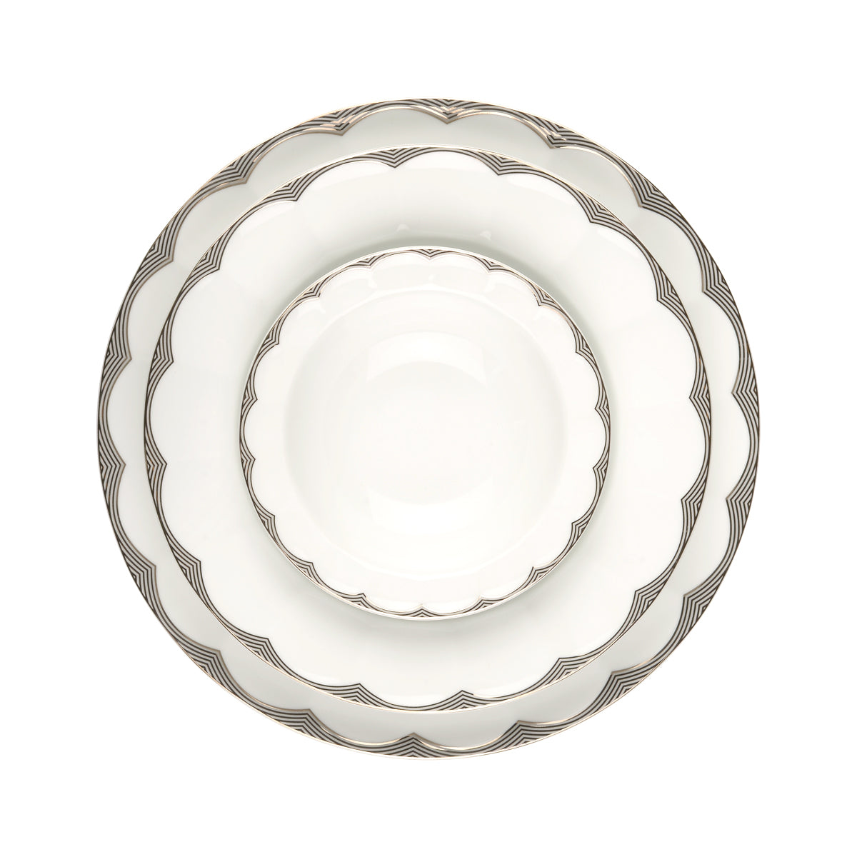 Isatis Platinum Neo Classic 6 Person Dinner Set