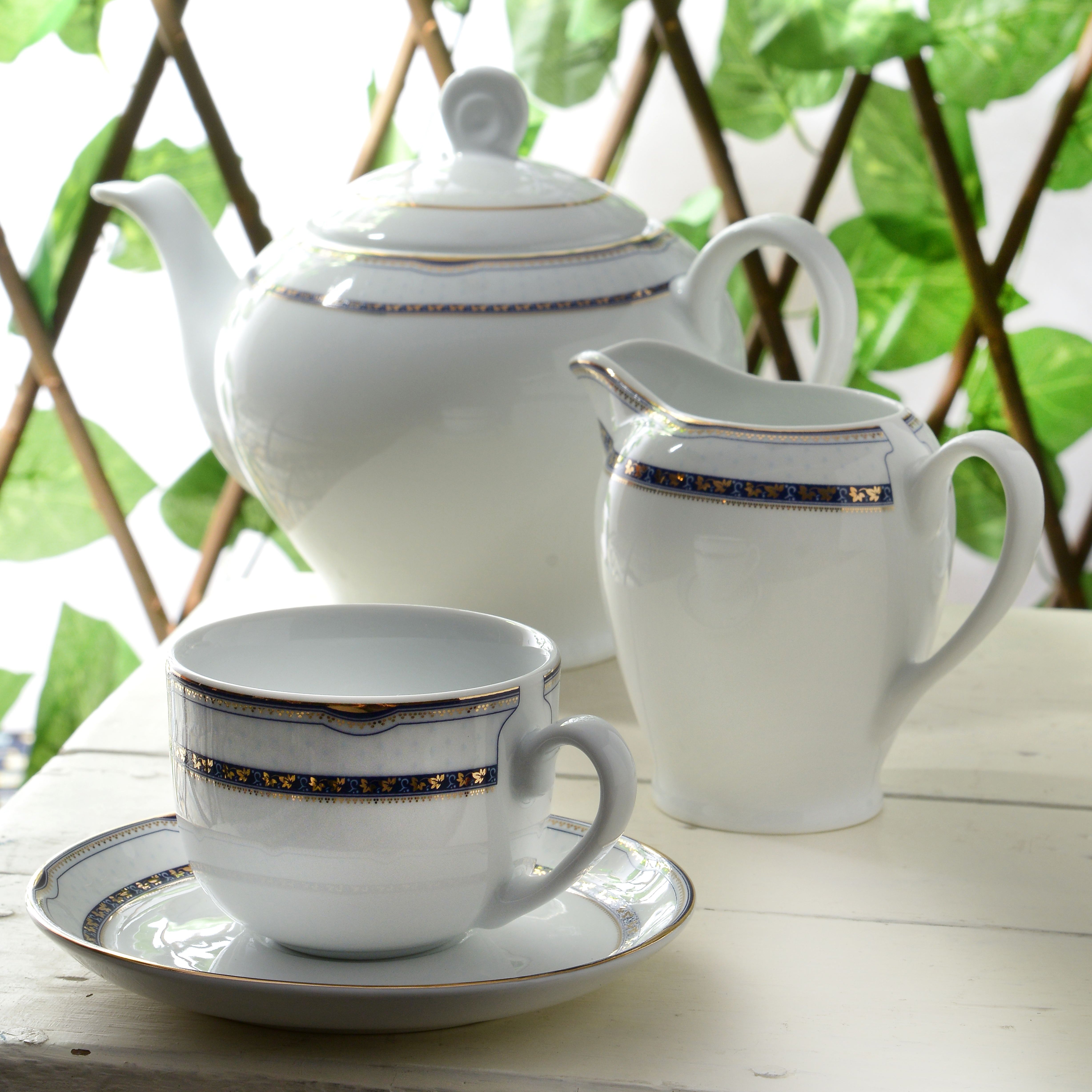 Persia Dark Blue Italia F 6 Person Tea Set