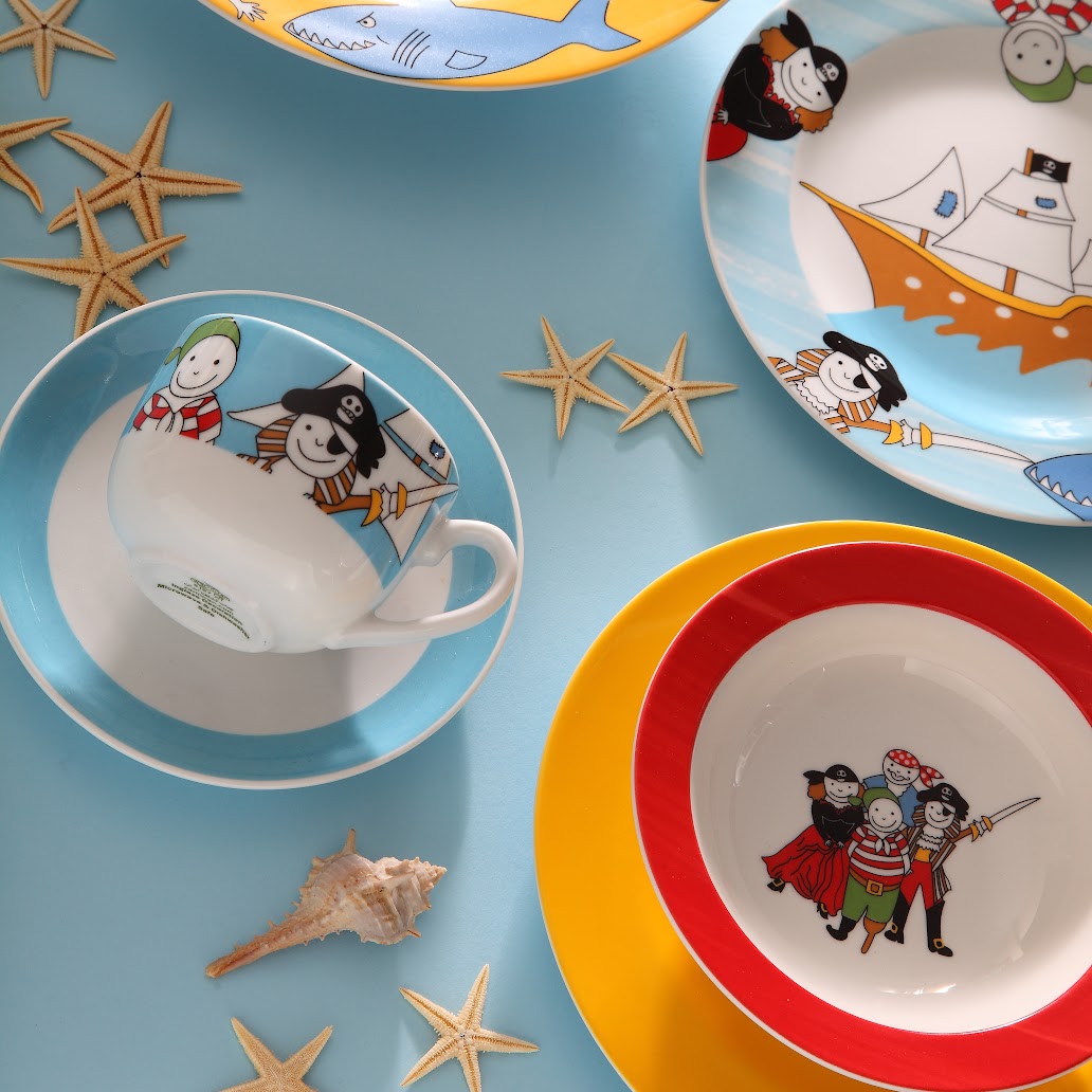 Pirate Kids Plate Set