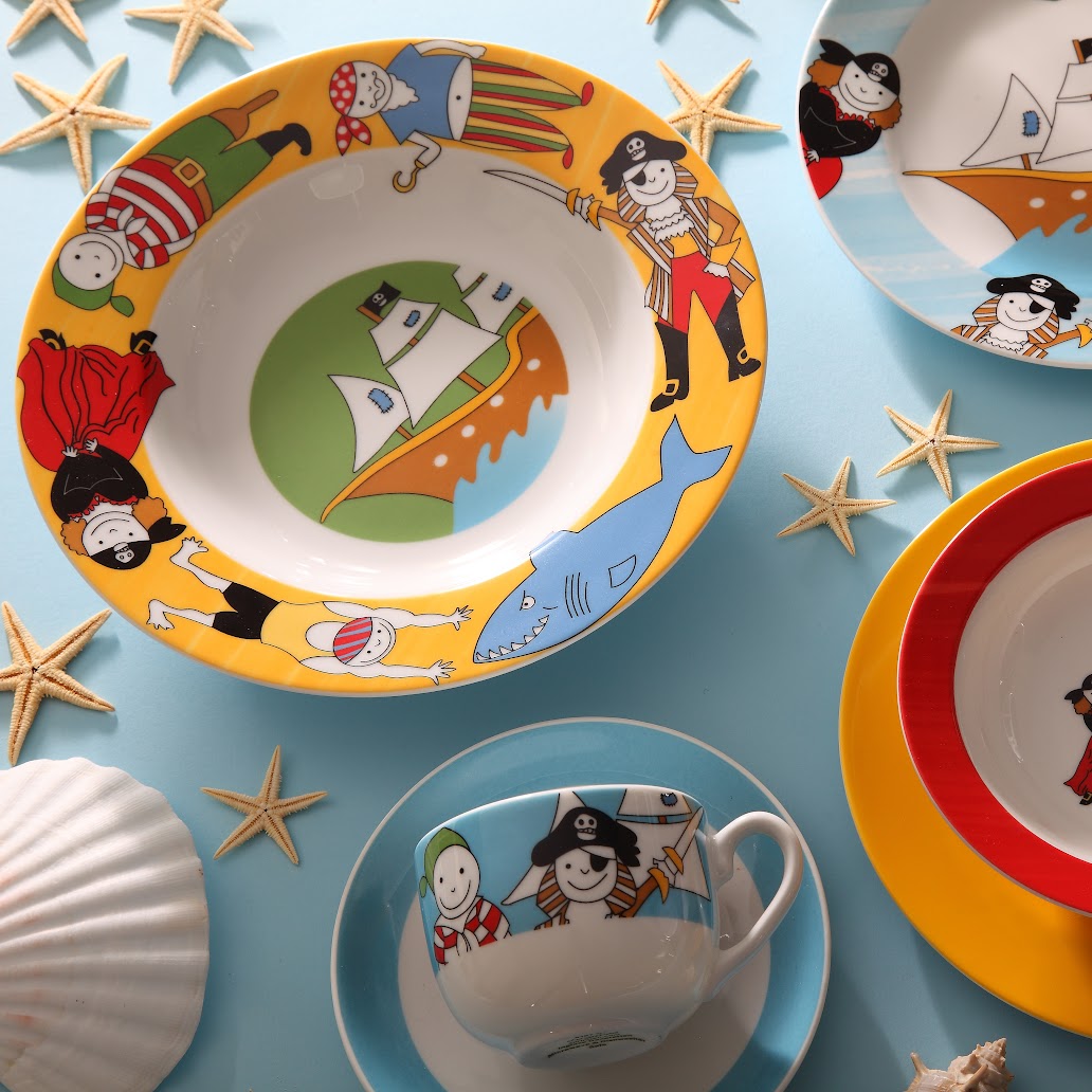 Pirate Kids Plate Set