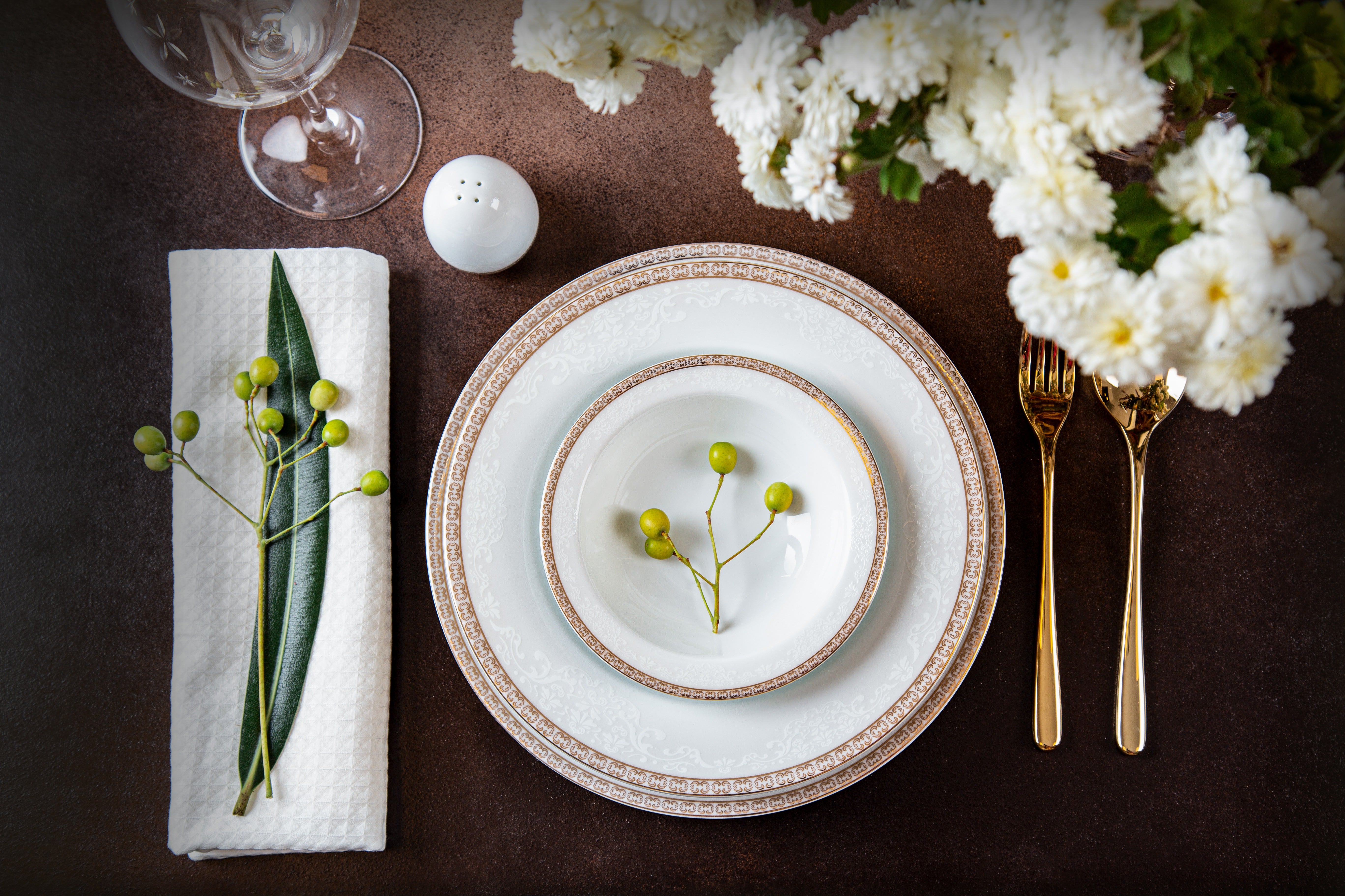 Riva Gold Italia F 6 Person Dinner Set