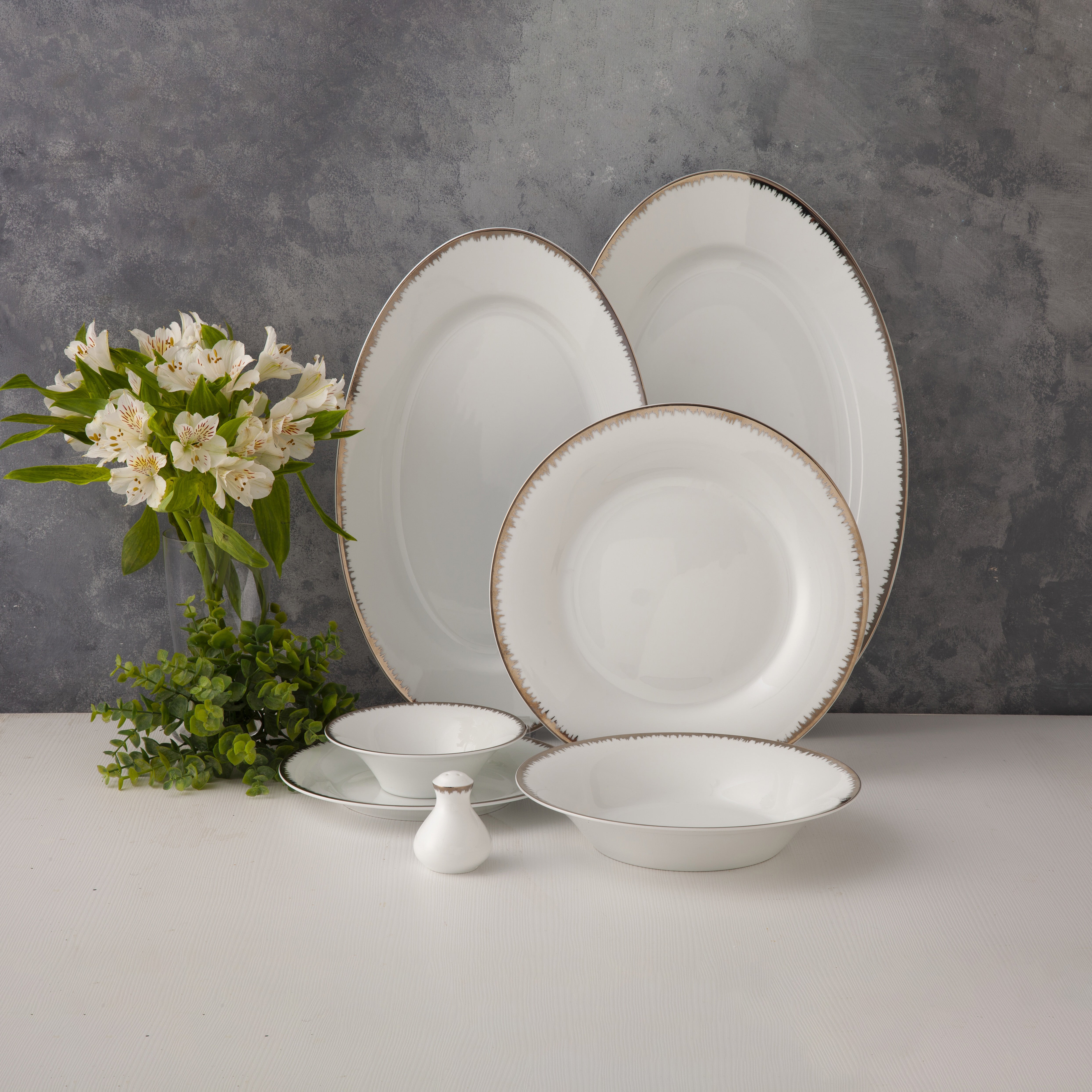 Royal Platinum Shahrzad 6 Person Dinner Set