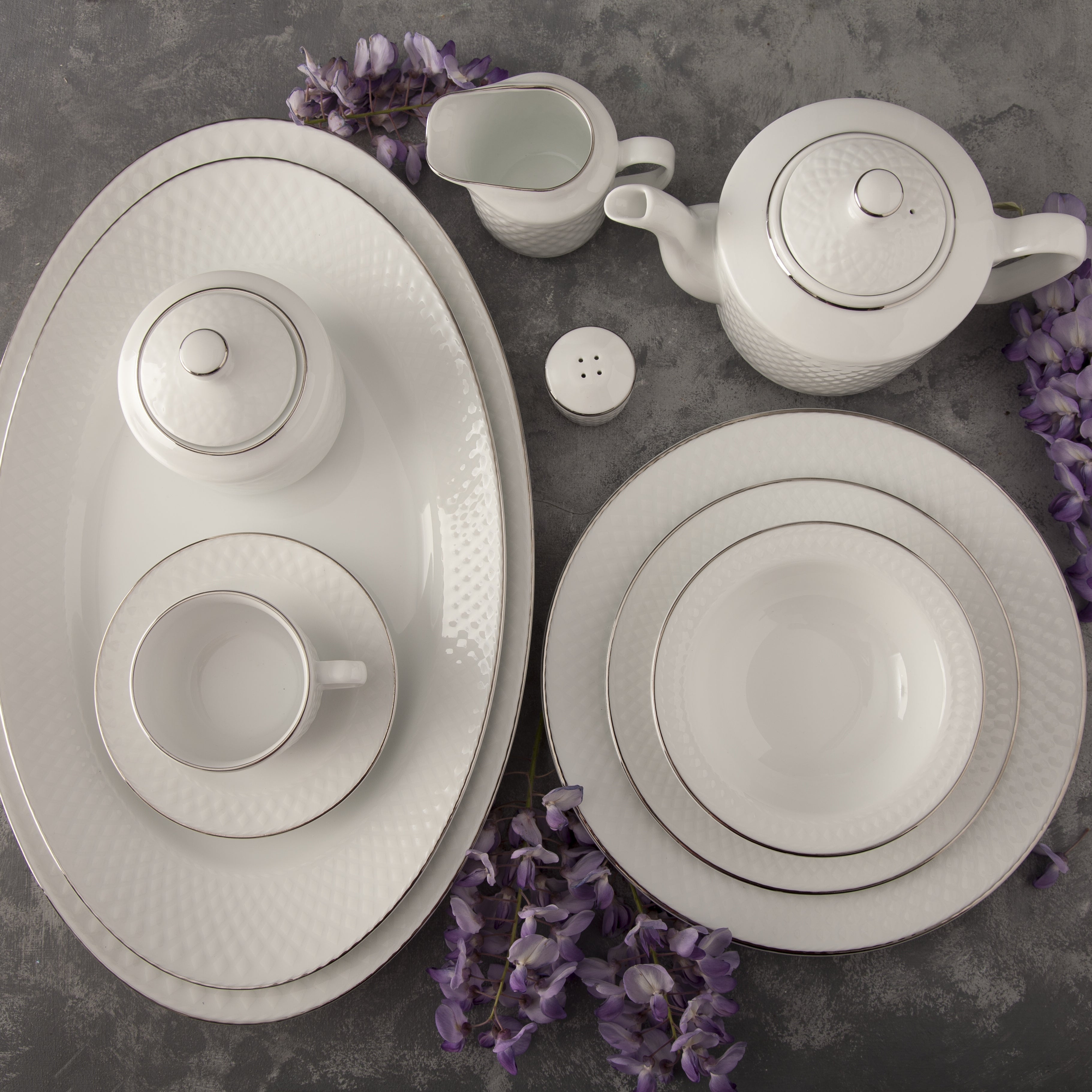 Saman Radiance 6 Person Dinner Set