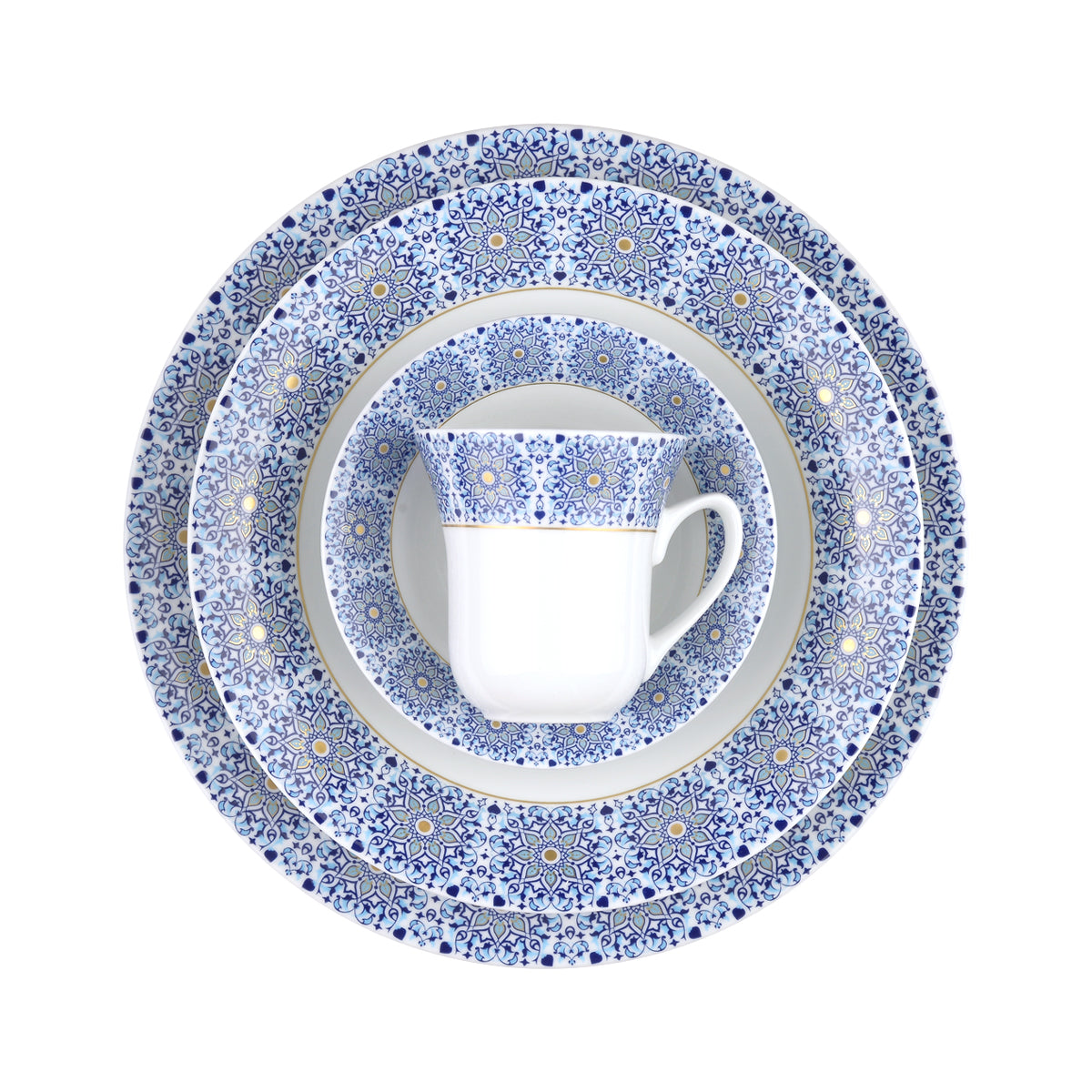Soltaneih Gold Shahrzad 6 Person Dinner Set