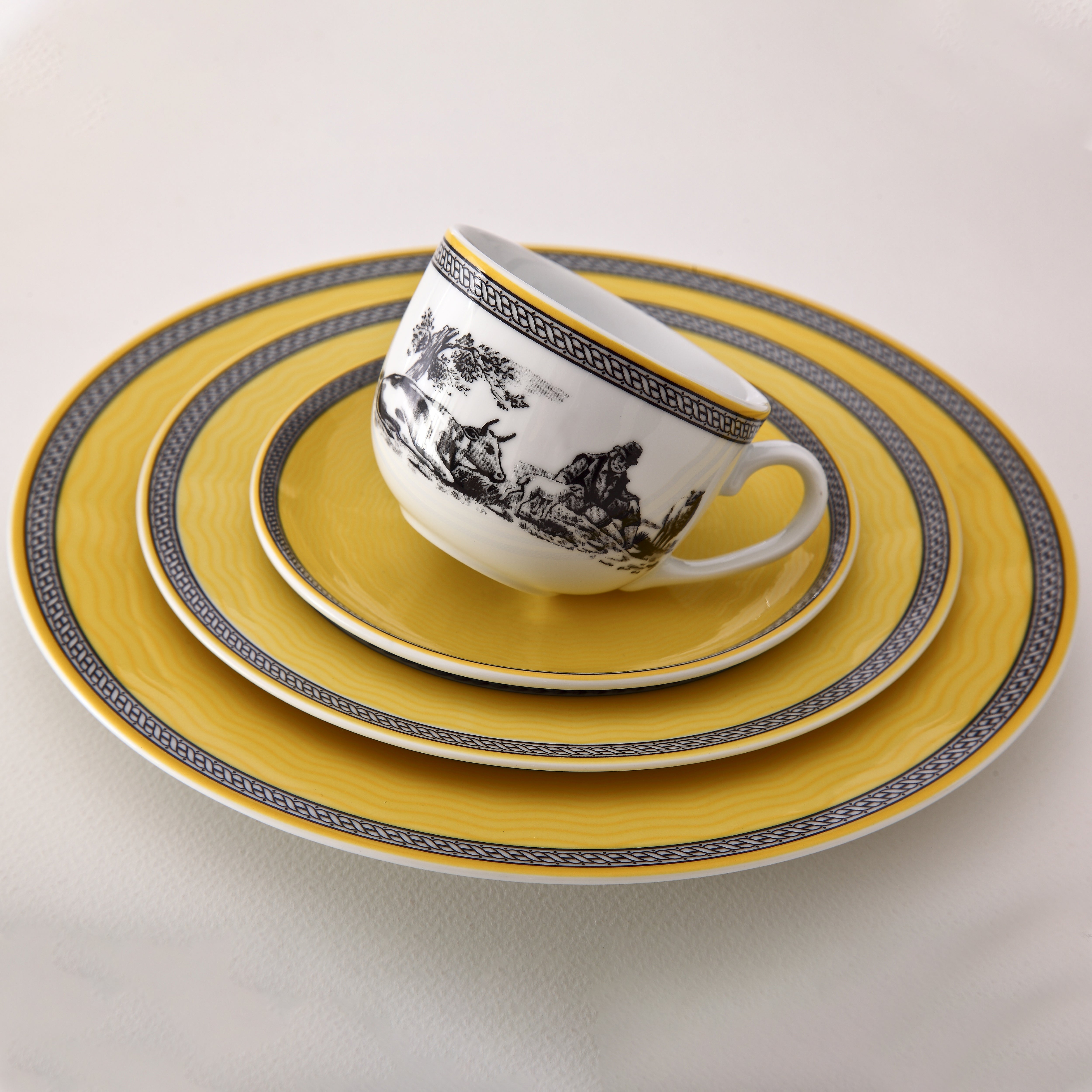 Village Italia F 6 Person Tea Cup Set