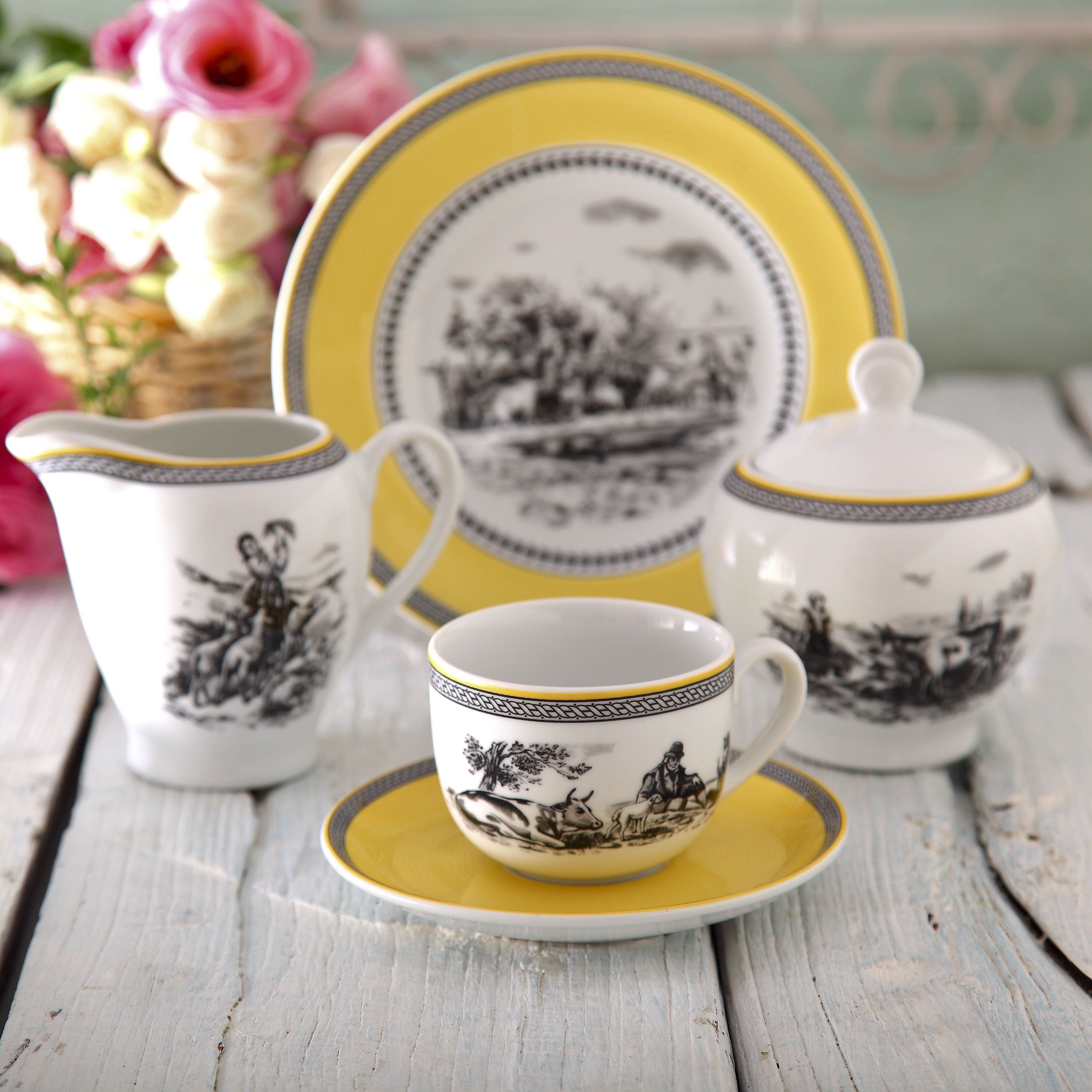 Village Italia F 6 Person Tea Cup Set