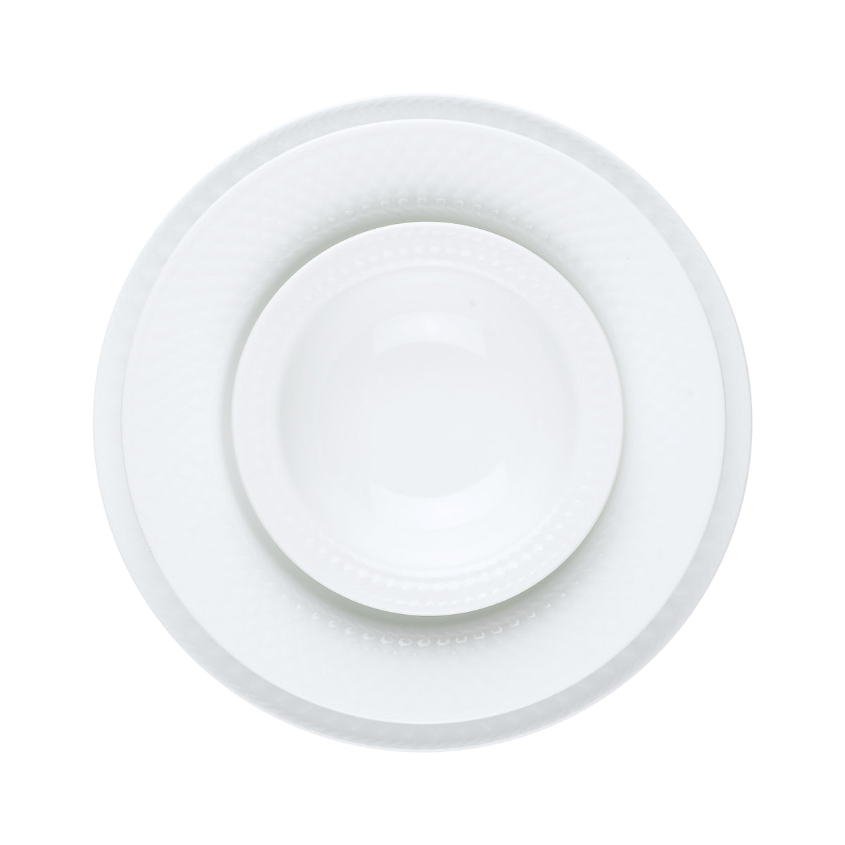White Radiance 6 Person Dinner Set