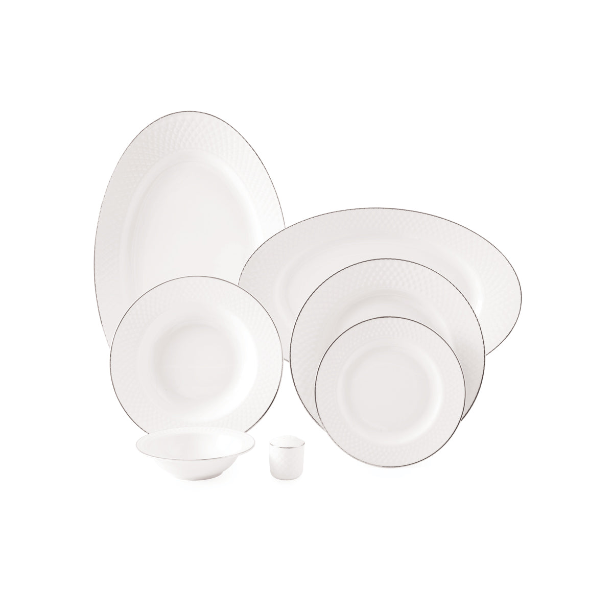 Saman Radiance 6 Person Dinner Set